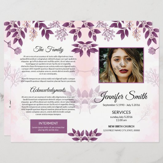 Modèle funéraire (Devant / Derrière)