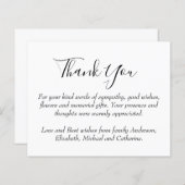 MODÈLE funéraire du Merci BUDGET (Devant / Derrière)