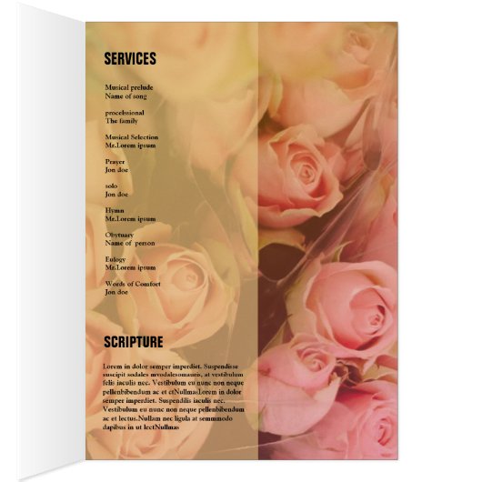 Modèle funéraire floral (Intérieur (Droit))