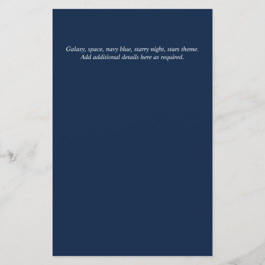 Modèle Galaxy (Dos)