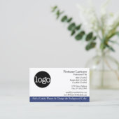 Modèle général de carte de visite avec logo (Debout devant)