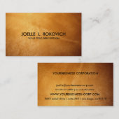 Modèle générique de carte de visite de cuir Brown (Devant / Derrière)