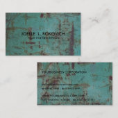 Modèle générique grunge rouillé frais de carte de (Devant / Derrière)