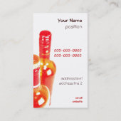 modèle génial de carte de visite de bouteilles de (Dos)