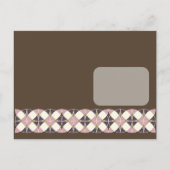 Modèle géométrique Art déco stylé pour carte de fa (Dos)