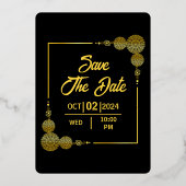 Modèle Gold Foil Invitation de luxe (Verso)