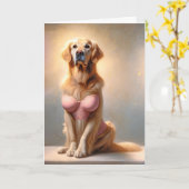 Modèle Golden Retriever pour anniversaire (Fleur jaune)