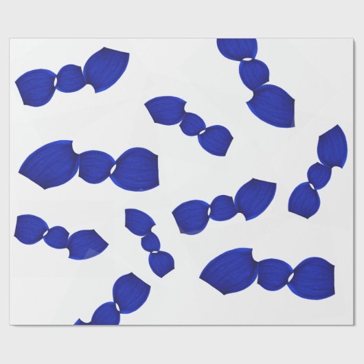 Modèle graphique papier cadeau bleu (Plat)