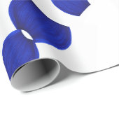 Modèle graphique papier cadeau bleu (Coin rond)