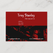 Modèle grunge de carte de visite de pirate (Dos)