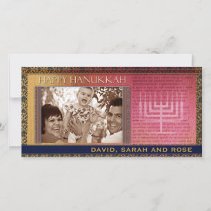 Modèle HEUREUX de carte de voeux de photo de