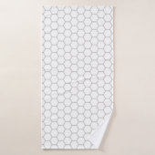 Modèle hexagone motif Honeypeb (Serviette de bain)