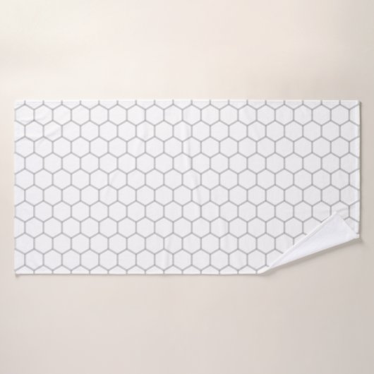 Modèle hexagone motif Honeypeb (Serviette de bain)