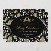 Modèle hivernal or noir et blanc (Devant / Derrière)