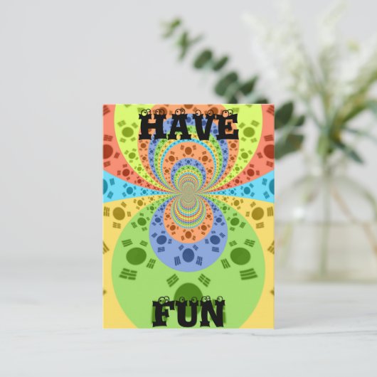 Modèle horizontal carte postale (Debout devant)