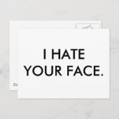 Modèle horizontal carte postale (Devant / Derrière)