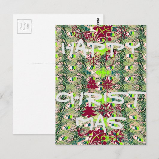 Modèle horizontal carte postale (Devant / Derrière)