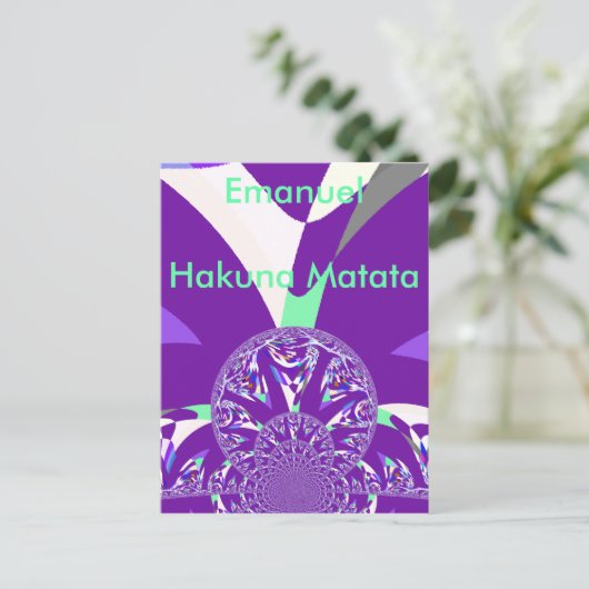 Modèle horizontal carte postale (Debout devant)