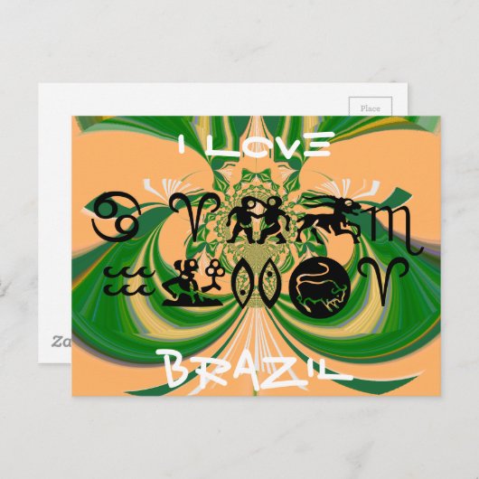 Modèle horizontal carte postale (Devant / Derrière)