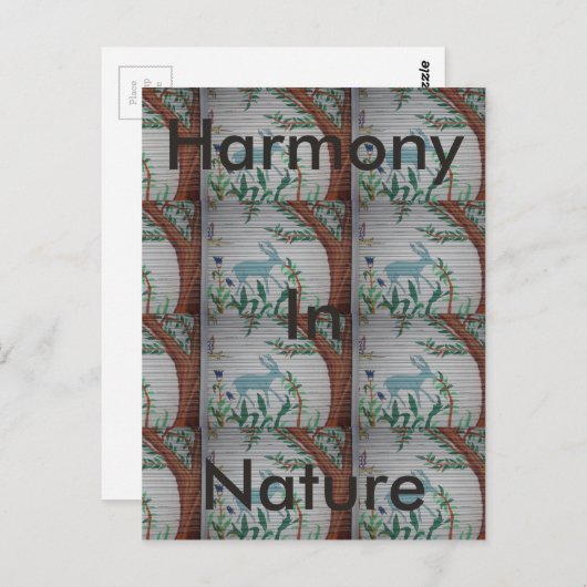 Modèle horizontal carte postale (Devant / Derrière)