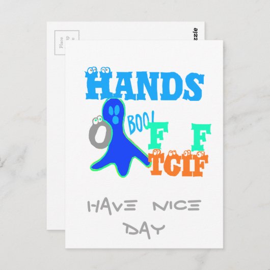 Modèle horizontal carte postale (Devant / Derrière)