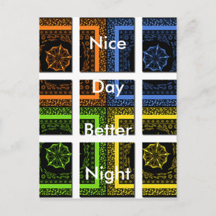 Modèle horizontal carte postale