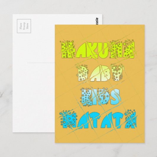 Modèle horizontal carte postale (Devant / Derrière)