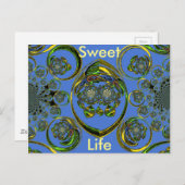 Modèle horizontal carte postale (Devant / Derrière)