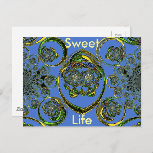 Modèle horizontal carte postale (Devant / Derrière)