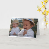 Modèle horizontal de carte de voeux (Fleur jaune)