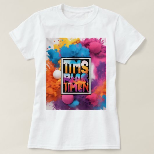 Modèle imprimé de T-shirt féminin (Design devant)