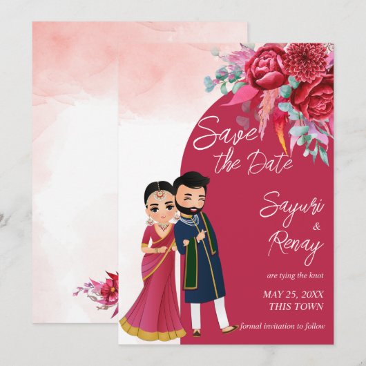 Modèle indien mignon (Devant / Derrière)