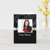 Modèle instagram baroque noir (Fleur jaune)