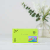 Modèle instantané vert de carte de visite (Debout devant)