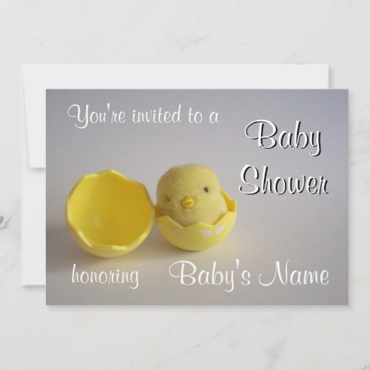 Modèle Invitation baby shower (Devant)