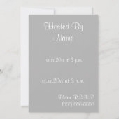 Modèle Invitation baby shower (Dos)