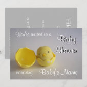 Modèle Invitation baby shower (Devant / Derrière)