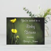 Modèle Invitation baby shower (Debout devant)