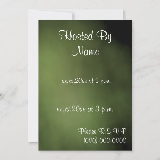 Modèle Invitation baby shower (Dos)