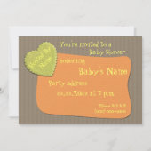 Modèle Invitation baby shower (Dos)