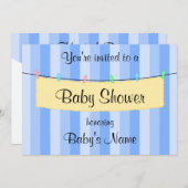 Modèle Invitation baby shower (Devant / Derrière)