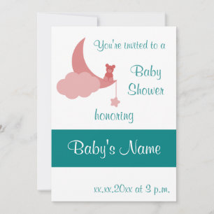 Modèle Invitation baby shower - Pour femme
