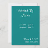 Modèle Invitation baby shower - Pour Homme (Dos)