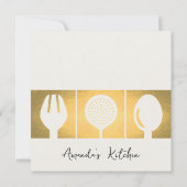 MODÈLE INVITATION DE CLASSE DE CUISINE DE LA CLASS (Dos)