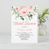 Modèle Invitation de Fête des mariées rose pâle (Debout devant)