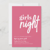 Modèle Invitation Dîner De Nuit Fille (Devant)