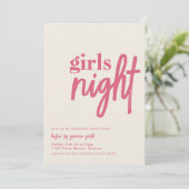 Modèle Invitation Dîner De Nuit Fille (Debout devant)