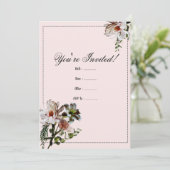 Modèle Invitation floral moderne (Debout devant)