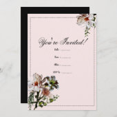 Modèle Invitation floral moderne (Devant / Derrière)