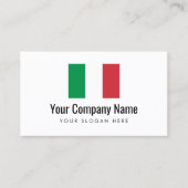 Modèle italien de carte de visite de logo de (Devant)